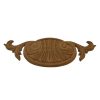 Houten ornamenten beukenhout, ornament hout, afm. 96x275mm